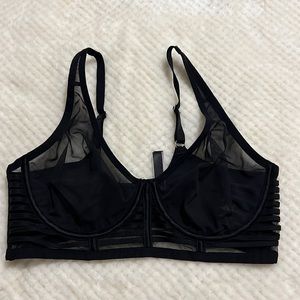 Victoria’s Secret NWOT black mesh bra 36D